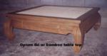 OpiumCoffeeTable with BAMBOO table top 